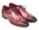 Paul Parkman (FREE Shipping) Wintip Oxfords Burgundy Handpainted Calfskin (ID