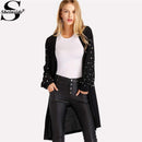 Pearl Embellished Long Cardigan AExp