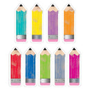 PENCILS 6IN CUT OUTS UPCYCLE STYLE-Learning Materials-JadeMoghul Inc.