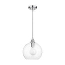Pendant Lights Glass Pendant Light - Latoya 1-light Clear Glass 8-inch Edison Pendant with Bulb HomeRoots