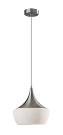 Pendant Lights Rustic Pendant Lighting - 12" X 12" X 12" Brushed steel Metal Pendant HomeRoots