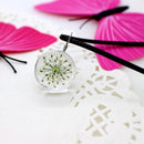 Pendant Necklace Glass Ball Crystal Feather Chain AExp