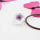 Pendant Necklace Glass Ball Crystal Feather Chain AExp