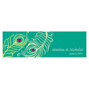 Perfect Peacock Small Rectangular Tag Indigo Blue (Pack of 1)-Wedding Favor Stationery-Peacock Green-JadeMoghul Inc.