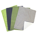 Perfectly Preppy 4 Pack Burp Cloth Set-PERF PREP-JadeMoghul Inc.