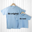 Personalized Gifts For Dad - Daddy and Me Original Blue T-Shirts