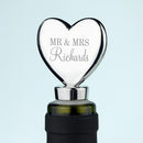 Personalised Gifts Heart Bottle Stopper