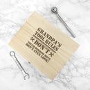 Personalised His Tools His Rules Tool Box