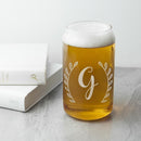 Personalized Glasses -  Leaf Framed Can Glass