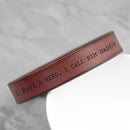 Personalized Gifts For Him Brown Leather Bracelet