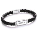 Personalized Gifts For Him Leather Bracelet