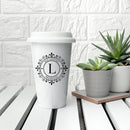Personalised Mugs Monogrammed Ceramic Travel Mug