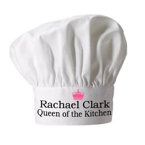 Personalized Hats Queen of the Kitchen Chef Hat