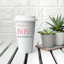 Personalised Mugs The Boss Ceramic Travel Mug