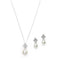 Personalized Gifts By Type Pearl Drop Pendant & Earrings Set With Gift Box (Pack of 1) Weddingstar
