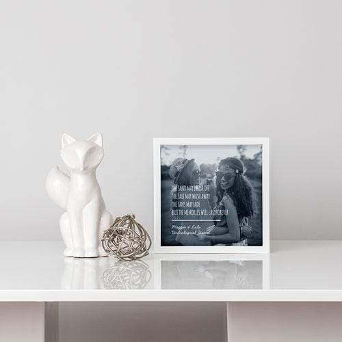 Personalized Gifts By Type Shadow Box Photo Frame - Beach Memories Etching Black (Pack of 1) JM Weddings