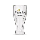Personalized Gifts for Men Personalized Double Walled Beer Glass Mr. Naughty Print (Pack of 1) Weddingstar