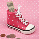 Personalized Gifts for Men Pink Ceramic Sneaker Bank Fashioncraft