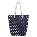 Personalized Gifts for Women Polka Dot Cabana Tote - Navy (Pack of 1) Weddingstar