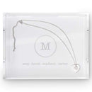 Personalized Gifts for Women Rectangular Acrylic Tray - Typewriter Monogram Etching (Pack of 1) Weddingstar