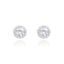 Personalized Gifts for Women Round Crystal Stud Earrings (Pack of 1) JM Weddings