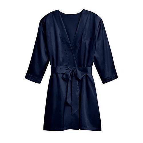 Personalized Gifts for Women Silky Kimono Robe - Navy Blue Small - Medium (Pack of 1) JM Weddings