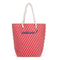 Personalized Gifts for Women Stripe Cabana Tote - Red (Pack of 1) JM Weddings