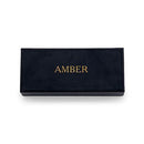 Vegan Leather Jewellery Box - Custom Emboss Black (Pack of 1)