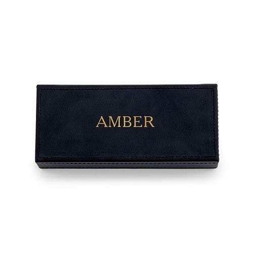 Vegan Leather Jewellery Box - Custom Emboss Sea Blue (Pack of 1)