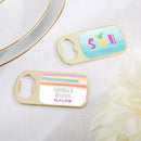 Personalized Gold Bottle Opener - Pineapples & Palms(24 Pcs)-Wedding Reception Accessories-JadeMoghul Inc.