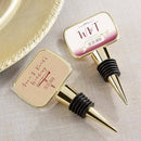 Personalized Gold Bottle Stopper - Vineyard(24 Pcs)-Wedding Cake Toppers-JadeMoghul Inc.