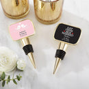Personalized Gold Bottle Stopper - Wedding(24 Pcs)-Wedding Cake Toppers-JadeMoghul Inc.