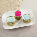 Personalized Gold Round Candy Tin - Custom Design (2 Sets of 12)-Wedding Signs-JadeMoghul Inc.