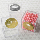 Personalized metallic collection Square Acrylic Box-Favors By Season-JadeMoghul Inc.