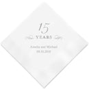 Personalized Paper Napkins Printed Napkins Cocktail Ivory (Pack of 100) Weddingstar