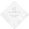 Personalized Paper Napkins Printed Napkins Cocktail White (Pack of 100) Weddingstar