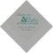 Personalized Paper Napkins Printed Napkins Dinner - Rectangular Fold Black (Pack of 80) Weddingstar