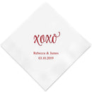 Personalized Paper Napkins Printed Napkins Dinner - Rectangular Fold Espresso (Pack of 80) Weddingstar