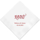 Personalized Paper Napkins Printed Napkins Dinner - Rectangular Fold Grass Green (Pack of 80) Weddingstar