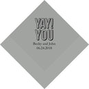 Personalized Paper Napkins Printed Napkins Dinner - Rectangular Fold Grass Green (Pack of 80) Weddingstar