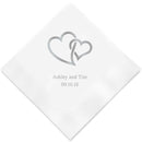 Personalized Paper Napkins Printed Napkins Luncheon Coral (Pack of 1) Weddingstar