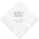 Personalized Paper Napkins Printed Napkins Luncheon Espresso (Pack of 1) Weddingstar