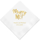 Personalized Paper Napkins Printed Napkins Luncheon Espresso (Pack of 1) Weddingstar