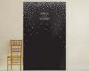 Personalized Photo Backdrop - Black & White Dots-Wedding Ceremony Accessories-JadeMoghul Inc.