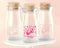 Personalized Printed Vintage Milk Bottle Favor Jar - It's a Girl! (3 Sets of 12)-Favor Boxes Bags & Containers-JadeMoghul Inc.