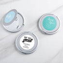 Personalized Silver Compact Mirror - Celebration(24 Pcs)-Wedding Ceremony Accessories-JadeMoghul Inc.