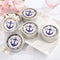 Personalized Silver Round Candy Tin - Nautical Bridal Shower Collection (2 Sets of 12)-Bridal Shower Decorations-JadeMoghul Inc.