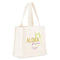 Personalized White Canvas Tote Bag - Aloha Beaches Mini Tote with Gussets (Pack of 1)-Personalized Gifts for Women-JadeMoghul Inc.