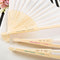 personalized white silk folding fan from fashioncraft-Favors By Season-JadeMoghul Inc.