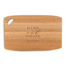 Personalized Wooden Cutting and Serving Board with Oval Handle - Kitchen Etching (Pack of 1)-Personalized Gifts For Women-JadeMoghul Inc.